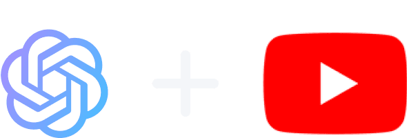 chatgpt + youtube logo